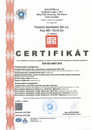 Certifikát ČSN ISO 45001:2018